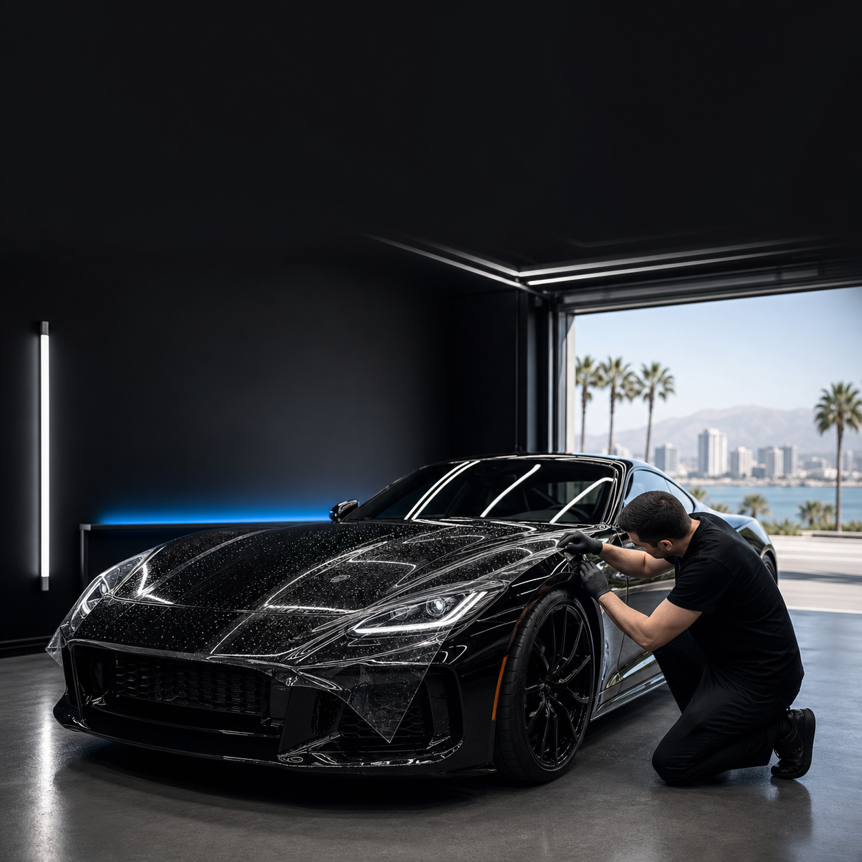 Launch visual for a San Diego paint protection film studio